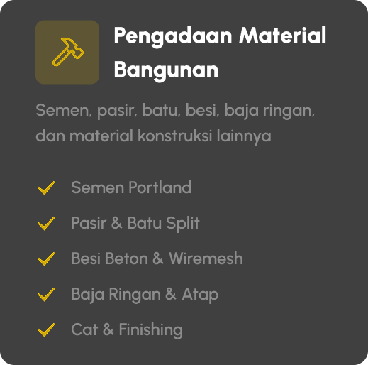 pengadaan material bangunan kontraktor semarang