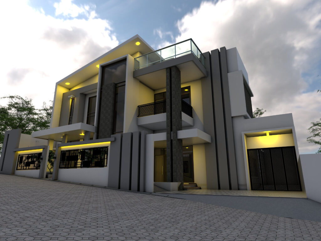 Rumah Tinggal Modern 2 Lantai oleh sahabatpro kontraktor semarang